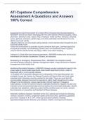 ATI Capstone Comprehensive Assessment A Questions and Answers 100&percnt; Correct