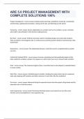 ARE 5&period;0 PROJECT MANAGEMENT WITH COMPLETE SOLUTIONS 100&percnt; 