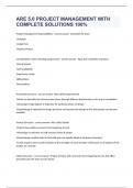 ARE 5&period;0 PROJECT MANAGEMENT WITH COMPLETE SOLUTIONS 100&percnt; 