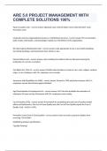 ARE 5&period;0 PROJECT MANAGEMENT WITH COMPLETE SOLUTIONS 100&percnt; 