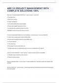 ARE 5&period;0 PROJECT MANAGEMENT WITH COMPLETE SOLUTIONS 100&percnt; 