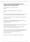 ARE 5&period;0 PRACTICE MANAGEMENT WITH COMPLETE SOLUTIONS 100&percnt; 
