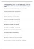 ARE 5&period;0 PPD WITH COMPLETE SOLUTIONS 100&percnt; 