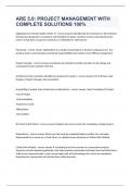 ARE 5&period;0&colon; PROJECT MANAGEMENT WITH COMPLETE SOLUTIONS 100&percnt; 