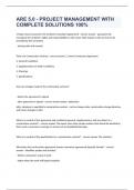 ARE 5&period;0 - PROJECT MANAGEMENT WITH COMPLETE SOLUTIONS 100&percnt; 