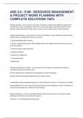 ARE 5&period;0 - PJM - RESOURCE MANAGEMENT & PROJECT WORK PLANNING WITH COMPLETE SOLUTIONS 100&percnt; 