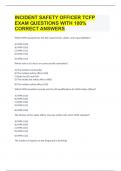 INCIDENT SAFETY OFFICER TCFP EXAM QUESTIONS WITH 100% CORRECT ANSWERS