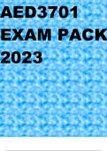 AED3701 EXAM PACK 2023 