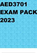 AED3701 EXAM PACK 2023 QUESTIONS AND ANSWERS