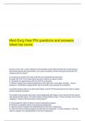 MED SURG HESI TEST BANK EXAM package with complete solutions.