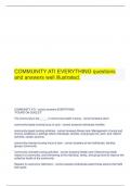  COMMUNITY ATI EVERYTHING questions and answers well illustrated.