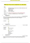 NRNP 6531 Final Exam &lpar;7 Versions&comma; 700 Q & A&comma; Latest-2022&sol;2023&rpar; &sol; NRNP 6531N Final Exam &sol; NRNP6531 Final Exam &sol; NRNP-6531N Final Exam&colon; Walden University &vert; 100&percnt; Verified Q & A &vert;