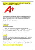ACLS Real Final Exam.(All answers answered correctly) all  graded A LATEST UPDATED 202