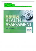 Test Bank - Essential Health Assessment, 1st edition (Thompson, 2018), Chapter 1-24 | All Chapters||Answer Key at the end of every chapter