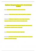 Healthcare Management WGU C432 - Ch 6 & 8 Already Graded A&plus;