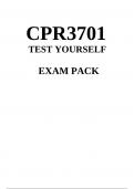 CPR3701 Test Yourself MCQ EXAM PACK 2023