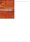 A History Of Modern Psychology 11th Edition by Duane P. Schultz - Test Bank