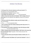 Anthem Test Review Questions and Answers 2023&vert; VERIFIED ANSWERS