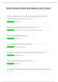 TCFP EXAM STUDY MATERIAL 2023&sol;2024