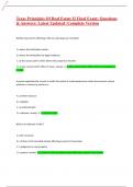 Texas Principles Of Real Estate II Final Exam&colon; Questions & Answers&colon; Latest Updated &colon;Complete Version