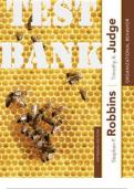 TEST BANK for Organizational Behavior 15th Edition by Robbins and Judge. ISBN-13: 978-0132834872 (Complete 10 Chapters)