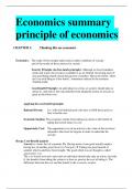Economics summary principle of economics