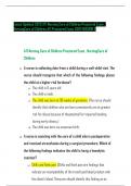 Latest Updated 2023 ATI Nursing Care of Children Proctored Exam &comma; Nursing Care of Children ATI Proctored Exam 2019 VERSION 2