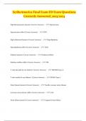 ScribeAmerica Final Exam ED Exam Questions Correctly Answered&lowbar;2023&sol;2024