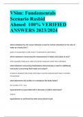 VSim: Fundamentals  Scenario Rashid  Ahmed 100% VERIFIED  ANSWERS 2023/2024