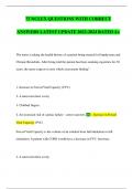 75 NCLEX QUESTIONS WITH CORRECT ANSWERS LATEST UPDATE 2023-2024 RATED A&plus;
