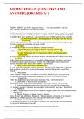 AIRWAY FISDAP QUESTIONS AND ANSWERS&period;&lbrack;GRADED A&plus;&rsqb;