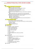 PMED 130 FISDAP TRAUMA UNIT STUDY GUIDE&period;