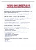 NURS 346 EXAM 1 QUESTIONS AND ANSWERS VERIFIED AND RATED A&plus;&period;
