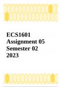 ECS1601 Assignment 05 Semester 02 2023