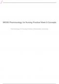 NR293 Pharmacology for Nursing Practice Week 5 Concepts: Nutrition Acid-Controlling Drugs