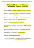 HAZWOPER Module 1-10 Quizzes Questions and Answers &vert; 100&percnt; pass