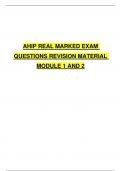AHIP REAL MARKED EXAM 2023 QUESTIONS REVISION MATERIAL MODULE 1 AND 2