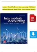 Solution Manual For Intermediate Accounting, 11th Edition by David Spiceland, Mark Nelson, Wayne Thomas, Jennifer, All Chapters 1 - 21, Complete Newest Version