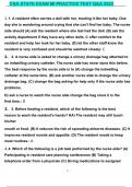 CNA STATE EXAM MI PRACTICE TEST QUESTIONS AND ANSWERS 2023 GRADED A+