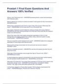 Prostart 1 Final Exam Questions And Answers 100&percnt; Verified 