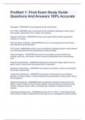 ProStart 1&colon; Final Exam Study Guide Questions And Answers 100&percnt; Accurate