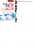 Calculation of Drug Dosages A Work Text 9th Edition by Sheila J. Ogden - Test Bank