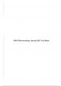 HESI Pharmacology Spring 2023 Test Bank