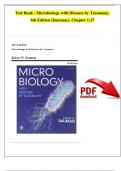 TEST BANK - Microbiology with Diseases by Taxonomy&comma; 6th Edition &lpar;Bauman&rpar; All Chapters 1 - 26&comma; Newest Version
