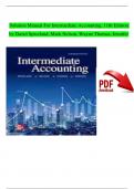 Solution Manual for Intermediate Accounting, 11th Edition by David Spiceland, Mark Nelson, Wayne Thomas, Jennifer, All Chapters 1 - 21, Complete Newest Version