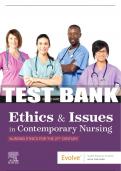Test Bank For Evolve resources for Ethics & Issues In Contemporary Nursing, 1st - 2021 All Chapters - 9780323697330