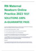 bundle for RN Maternal Newborn Online Practice 2019 B with NGN QUESTION AND CORRECT ANSWER