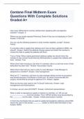 Centene Final Midterm Exam Questions With Complete Solutions Graded A&plus;