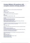 Centene Midterm 50 questions with complete solutions already passed&excl;&excl;