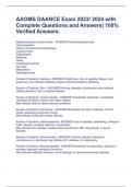 AAOMS DAANCE Exam 2023&sol; 2024 with Complete Questions and Answers&vert; 100&percnt; Verified Answers